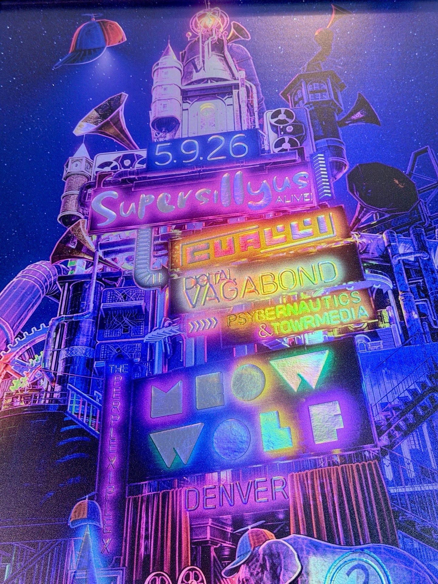 Alive! Meow Wolf Holographic Foil Prints